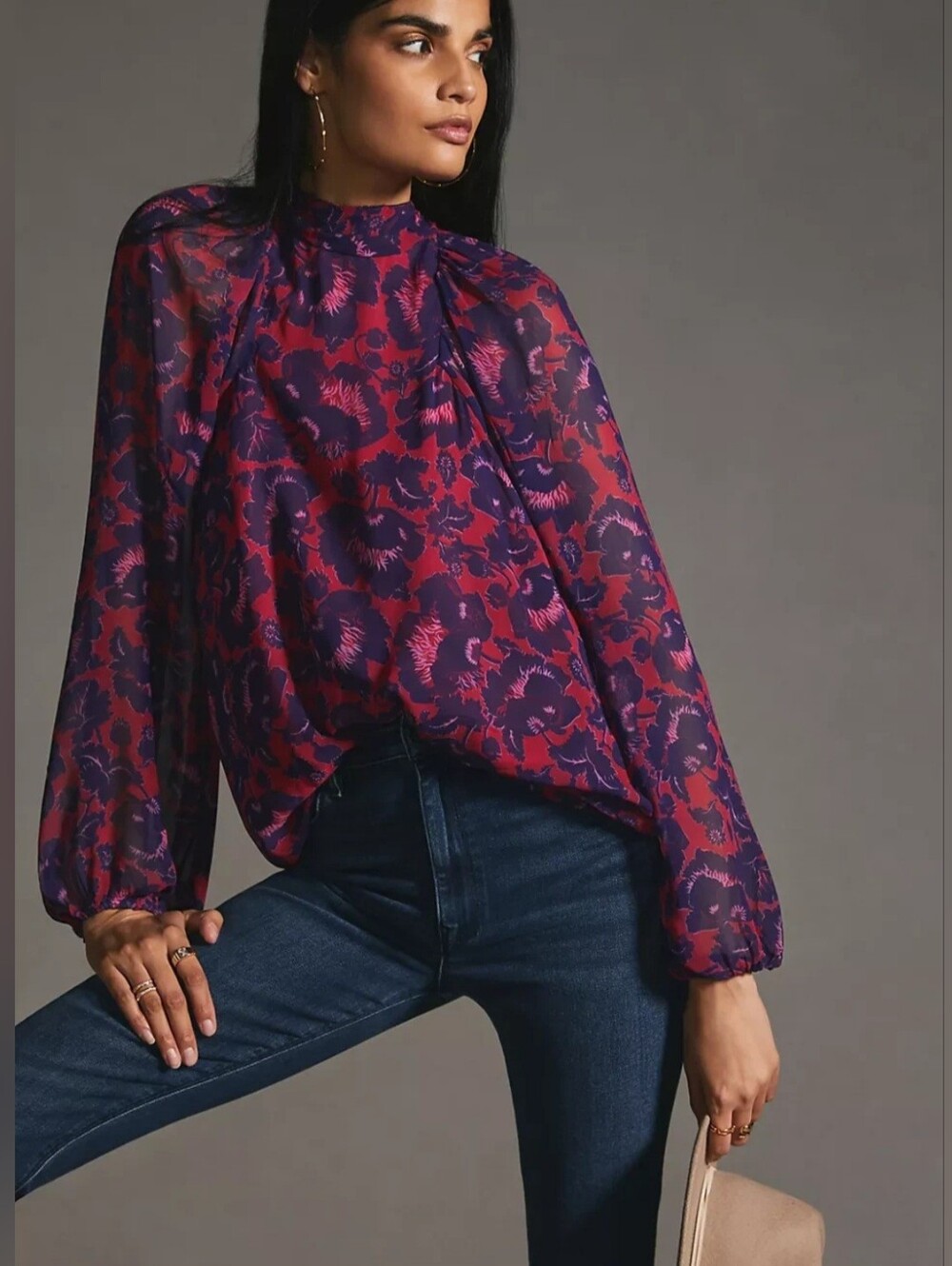 Anthropologie Maeve Sheer Tunic Blouse
